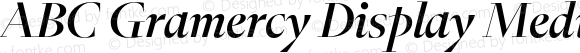 ABC Gramercy Display Medium Italic