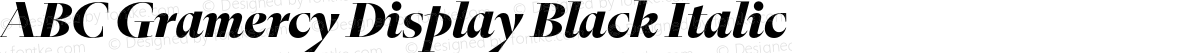 ABC Gramercy Display Black Italic