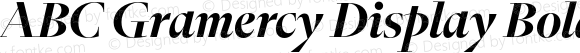 ABC Gramercy Display Bold Italic