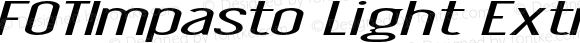 FOTImpasto Light Extra-expanded Italic