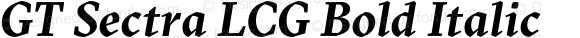 GT Sectra LCG Bold Italic