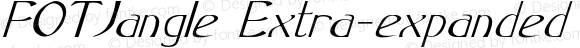 FOTJangle Extra-expanded Italic