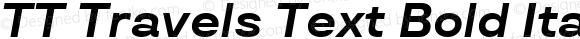 TT Travels Text Bold Italic