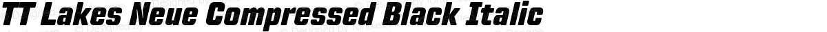 TT Lakes Neue Compressed Black Italic
