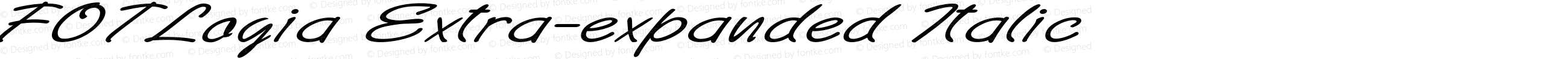 FOTLogia Extra-expanded Italic