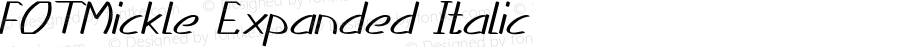 FOTMickle Expanded Italic