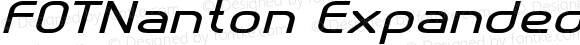 FOTNanton Expanded Italic
