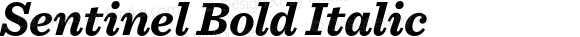 Sentinel Bold Italic