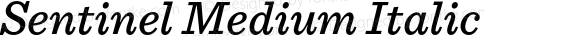 Sentinel Medium Italic