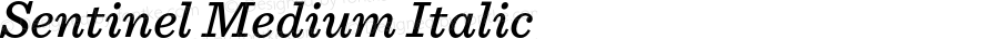 Sentinel Medium Italic