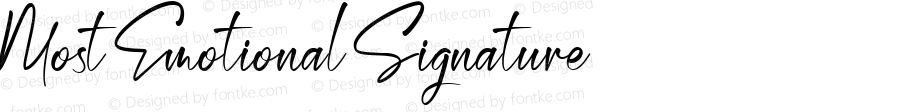 Most Emotional Signature