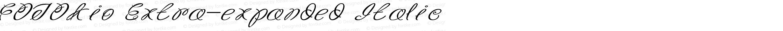 FOTOkio Extra-expanded Italic