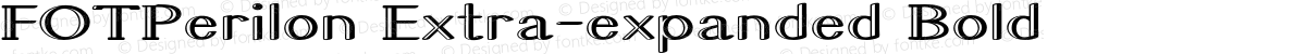 FOTPerilon Extra-expanded Bold