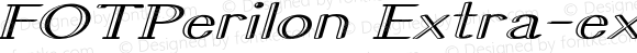 FOTPerilon Extra-expanded Italic