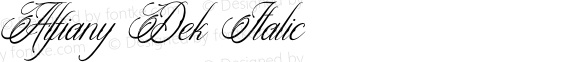 Alfiany Dek Italic