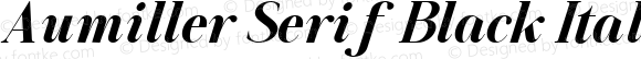 Aumiller Serif Black Italic