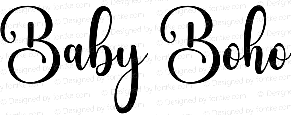 Baby Boho Script Regular