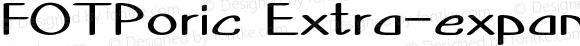 FOTPoric Extra-expanded Bold