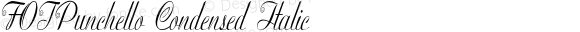 FOTPunchello Condensed Italic