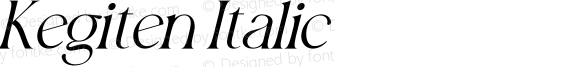 Kegiten Italic