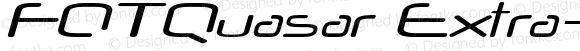 FOTQuasar Extra-expanded Italic