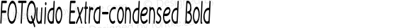 FOTQuido Extra-condensed Bold