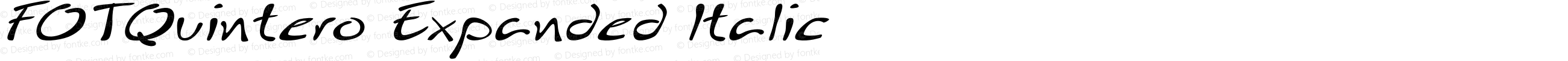 FOTQuintero Expanded Italic