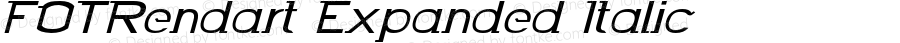 FOTRendart Expanded Italic