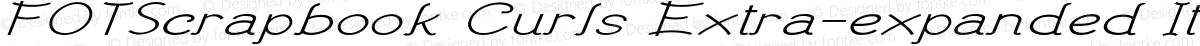 FOTScrapbook Curls Extra-expanded Italic