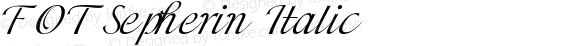 FOTSepherin-Italic