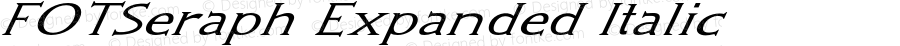 FOTSeraph Expanded Italic