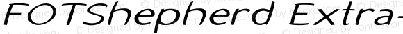FOTShepherd Extra-expanded Italic