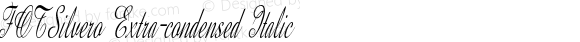 FOTSilvero Extra-condensed Italic