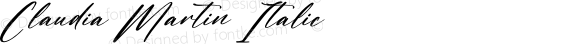 Claudia Martin Italic