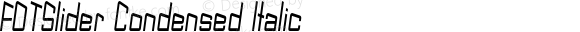 FOTSlider Condensed Italic