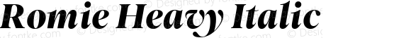 Romie Heavy Italic