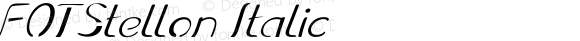 FOTStellon-Italic