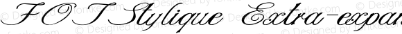 FOTStylique Extra-expanded Italic