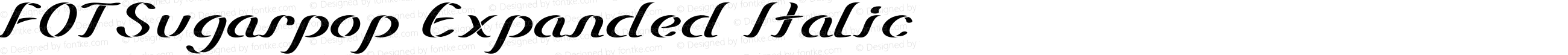 FOTSugarpop Expanded Italic