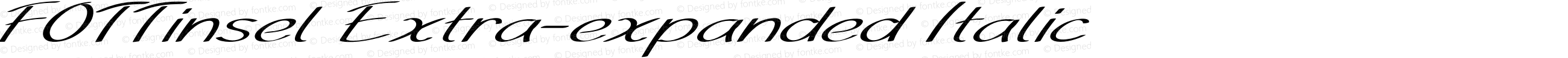 FOTTinsel Extra-expanded Italic