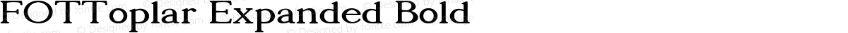 FOTToplar Expanded Bold