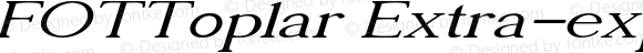 FOTToplar Extra-expanded Italic