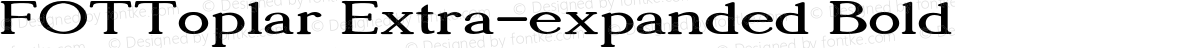 FOTToplar Extra-expanded Bold