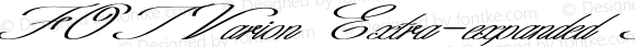 FOTVarion Extra-expanded Italic