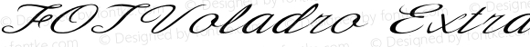 FOTVoladro Extra-expanded Italic