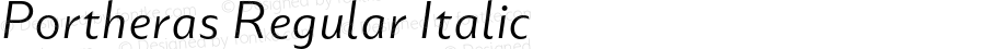 Portheras Regular Italic