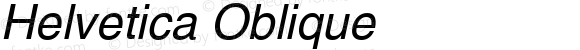 Helvetica Oblique