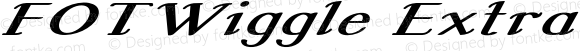 FOTWiggle Extra-expanded Italic
