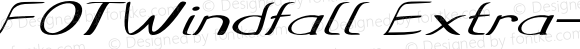 FOTWindfall Extra-expanded Italic