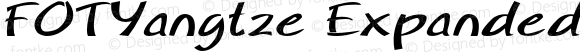 FOTYangtze Expanded Bold Italic